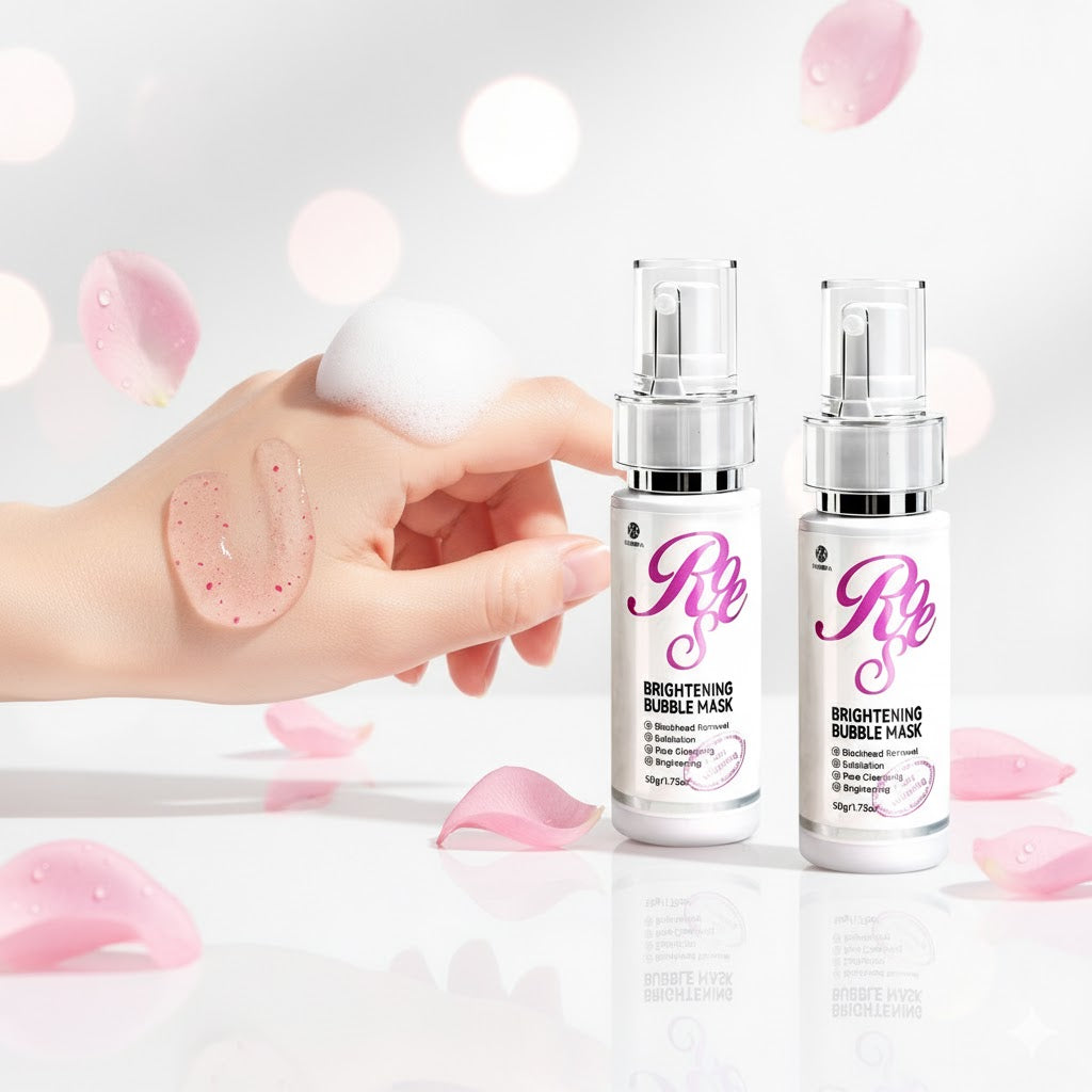 3-IN-1 ROSE BRIGHTENING BUBBLE MASK
