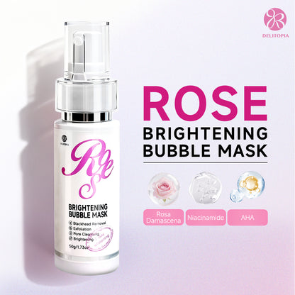 3-IN-1 ROSE BRIGHTENING BUBBLE MASK